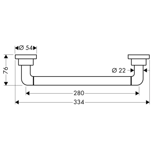 Купить купить поручень axor citterio, хром арт. 41730000