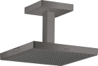 Купить купить верхний душ axor showersolutions 240/240 1jet, с потолочным подсоединением, шлифованный черный, хром арт. 10929340