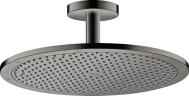 Купить купить верхний душ axor showersolutions 350 1jet, с потолочным подсоединением, полированный черный, хром арт. 26035330