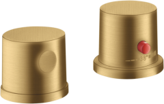 Термостат AXOR Uno на край ванны, на 2 отверстия, шлифованное золото арт. 38480250