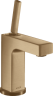 Купить купить смеситель для раковины axor citterio 110, с тонкой рукояткой, с незапираемым сливным набором, матовая бронза арт. 39018140
