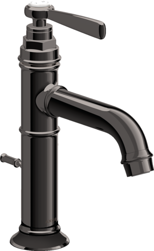 Купить купить смеситель для раковины axor montreux 100, однорычажный, с рычаговой рукояткой, со сливным гарнитуром, полированный черный, хром арт. 16515330