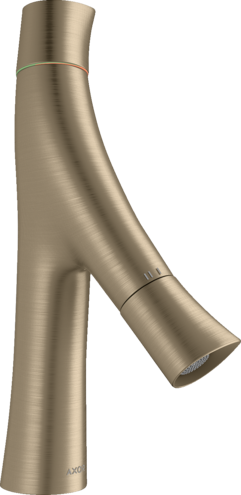 Купить купить смеситель для раковины axor starck organic 80, с двумя рукоятками, с не запираемым сливным набором, шлифованный никель арт. 12011820