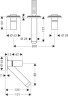 Купить купить смеситель axor urquiola для раковины на 3 отверстия с панелью и изливом 168 мм с незапираемым сливным набором настенный монтаж и для скрытого монтажа, хром арт. 10313000