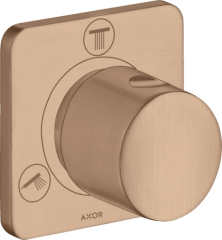 Запорный/переключающий вентиль Trio/Quattro Axor Citterio M, скрытого монтажа, шлифованное красное золото арт. 34920310