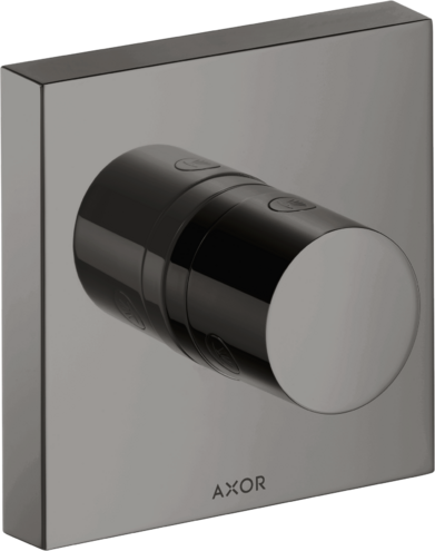 Купить купить запорный/переключающий вентиль axor showersolutions trio/quattro 120/120, скрытого монтажа, полированный черный, хром арт. 10932330