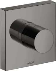 Запорный/переключающий вентиль AXOR ShowerSolutions Trio/Quattro 120/120, скрытого монтажа, полированный черный, хром арт. 10932330
