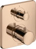Купить купить термостат axor citterio m, с запорным/ переключающим вентилем, полированное красное золото арт. 34725300