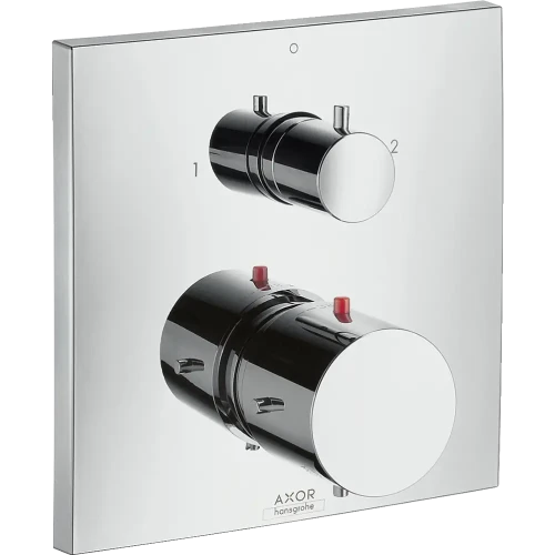 Купить купить термостат для душа axor starck, с запорным/переключающим вентилем, полированное красное золото арт. 10726300