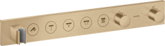 Термостат AXOR ShowerSelect Select 670/90, для 5 потребителей, скрытого монтажа, шлифованная бронза арт. 18358140