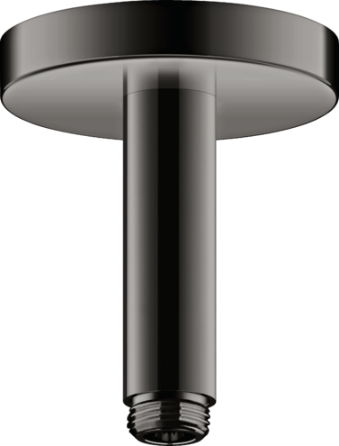Купить купить потолочное подсоединение axor showersolutions, 100 мм, полированный черный, хром арт. 26432330