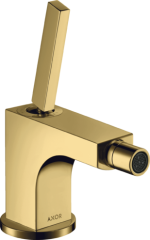 Смеситель для биде AXOR Citterio 90 со сливным гарнитуром, полированное золото арт. 39210990