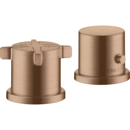 Купить купить термостат на край ванны axor citterio e на 2 отверстия, матовое красное золото арт. 36412310