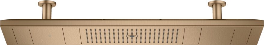 Купить купить верхний душ axor showerheaven 1200/300 4jet, с подсветкой 5000 k, матовая бронза арт. 10629140