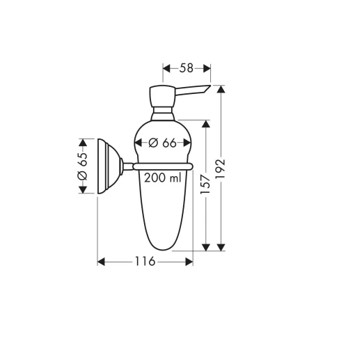 Купить купить дозатор для жидкого мыла axor carlton, хром арт. 41419000