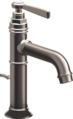 Смеситель для раковины Axor Montreux 100, однорычажный, с рычаговой рукояткой, со сливным гарнитуром, сталь арт. 16515800