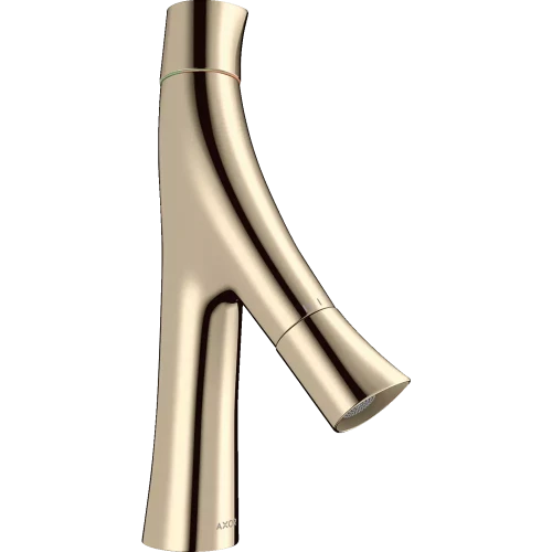 Купить купить смеситель для раковины axor starck organic 80, с двумя рукоятками, с не запираемым сливным набором, полированный никель арт. 12011830