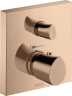 Купить купить термостат axor starck organic, с запорным вентилем, полированное красное золото арт. 12715300