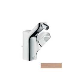 Смеситель для биде Axor Urquiola, однорычажный, со сливным гарнитуром, шлифованное красное золото арт. 11220310