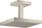 Купить купить верхний душ axor showersolutions 240/240 1jet, с потолочным подсоединением, шлифованный никель арт. 10929820