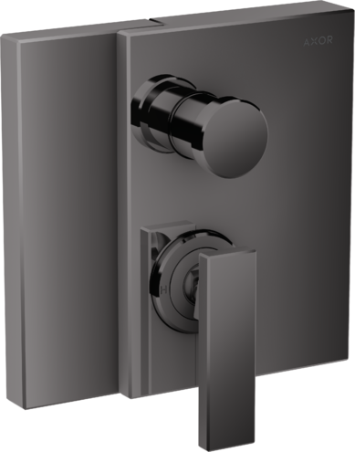 Купить купить смеситель для ванны axor edge однорычажный, скрытого монтажа, полированный черный, хром арт. 46450330