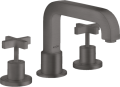 Смеситель AXOR Citterio на край ванны на 3 отверстия с крестообразными рукоятками, матовый черный, хром арт. 39436340