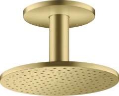 Верхний душ AXOR ShowerSolutions 250 2jet, с потолочным подсоединением, матовая латунь арт. 35297950