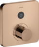 Купить купить термостат axor showerselect для 1 потребителя, скрытого монтажа, softsquare, полированное красное золото арт. 36705300