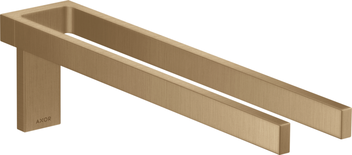 Купить купить полотенцедержатель с двойной ручкой axor universal rectangular, матовая бронза арт. 42622140