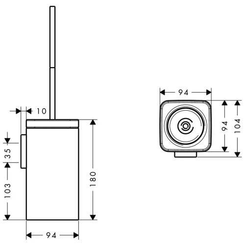 Купить купить набор для wc axor urquiola, хром арт. 42435000
