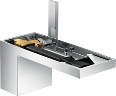 Смеситель для раковины AXOR MyEdition 70 со сливным клапаном Push-Open без панели, хром арт. 47012000