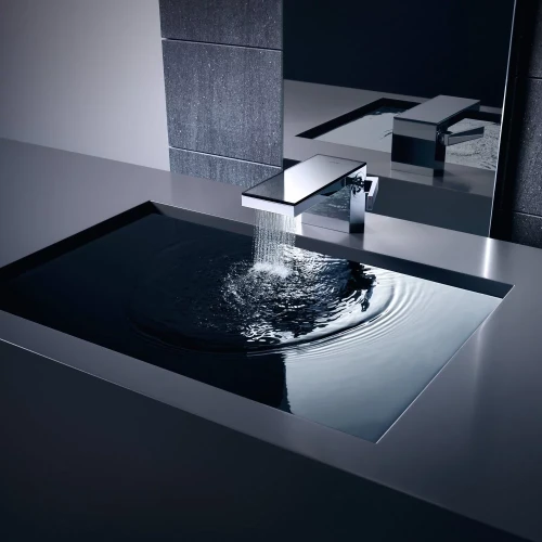 Купить купить смеситель для раковины axor myedition 70 со сливным клапаном push-open без панели, хром арт. 47012000