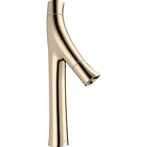 Купить купить смеситель для раковины axor starck organic 170, с двумя рукоятками, для накладной раковины, с не запираемым сливным набором, полированный никель арт. 12012830