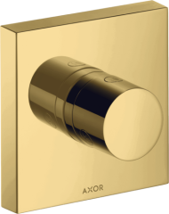 Запорный/переключающий вентиль AXOR ShowerSolutions Trio/Quattro 120/120, скрытого монтажа, полированное золото арт. 10932990