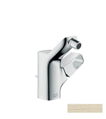 Смеситель для биде Axor Urquiola, однорычажный, со сливным гарнитуром, шлифованный никель арт. 11220820