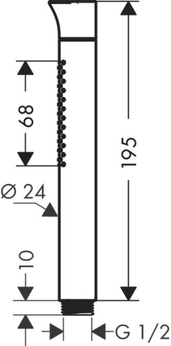 Купить купить ручной душ axor starck organic 2jet, хром арт. 12680000