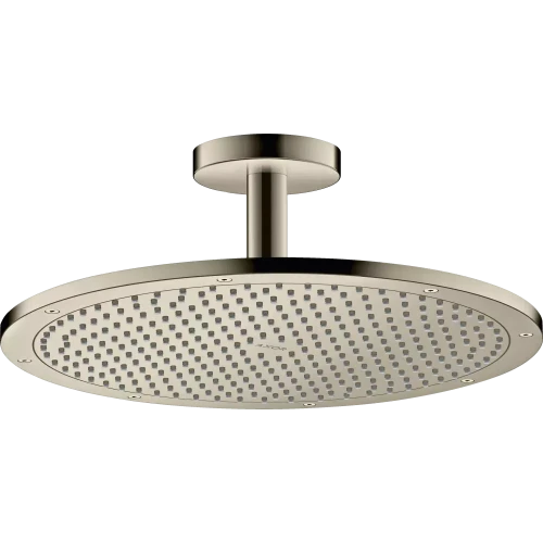 Купить купить верхний душ axor showersolutions, 350, 1 jet, потолочным подсоединением, полированный никель арт. 26035830