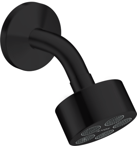 Купить купить верхний душ axor one 75 1jet ecosmart с держателем, матовый черный арт. 48490670