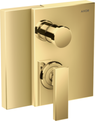 Смеситель для ванны AXOR Edge однорычажный, скрытого монтажа, полированное золото арт. 46450990