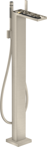 Купить купить смеситель для ванны axor myedition напольный без панели, матовый никель арт. 47442820