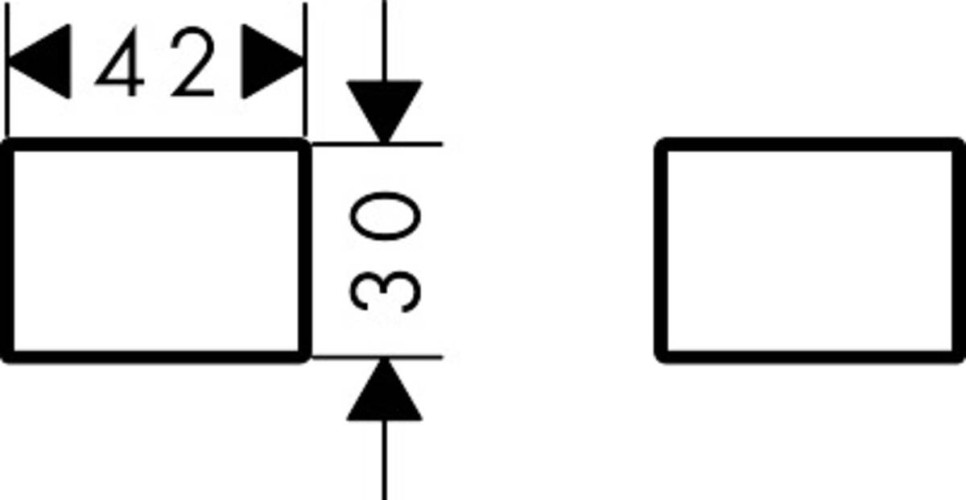 Купить купить декоративная накладка axor universal softsquare для рейлинга, матовое красное золото арт. 42871310