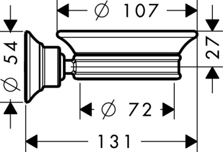 Купить купить мыльница axor montreux матовая бронза арт. 42033140