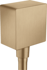 Шланговое подсоединение Axor ShowerSolutions квадратное, матовая бронза арт. 36732140