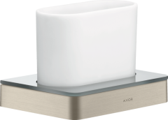 Стаканчик для зубных щеток AXOR Universal Softsquare матовый никель арт. 42834820