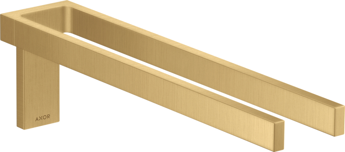 Купить купить полотенцедержатель с двойной ручкой axor universal rectangular, матовое золото арт. 42622250