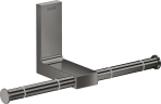 Купить купить держатель для туалетной бумаги двойной axor universal rectangular, полированный черный, хром арт. 42657330