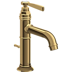 Смеситель для раковины Axor Montreux 100, однорычажный, с рычаговой рукояткой, со сливным гарнитуром, полированная медь арт. 16515930