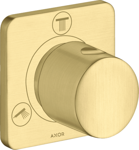 Купить купить запорный/переключающий вентиль trio/quattro axor citterio m, скрытого монтажа, шлифованная медь арт. 34920950