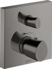 Термостат Axor Starck Organic, с запорным вентилем, полированный черный, хром арт. 12715330