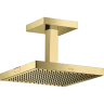 Купить купить верхний душ axor showercollection, для скрытого монтажа, потолочное соединение, 24x24 см, полированная медь арт. 10929930